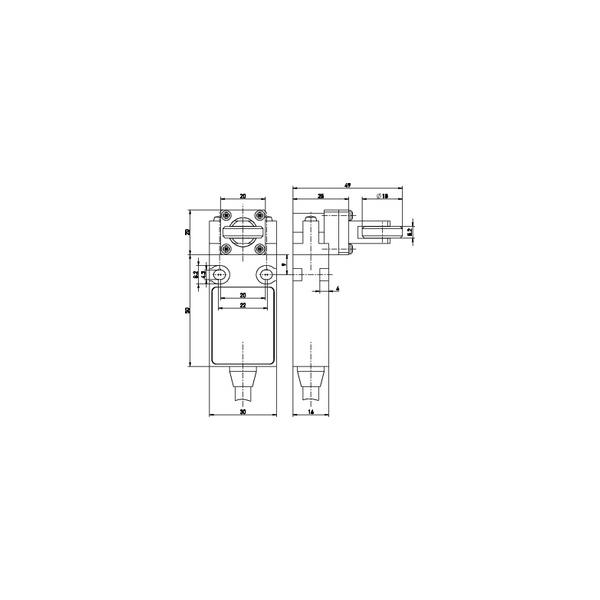 ENTWICKL EX Steute venter på produktnr. Ex position switch ExM 14 VR 10m Vertical roller plunger VR w/safety func